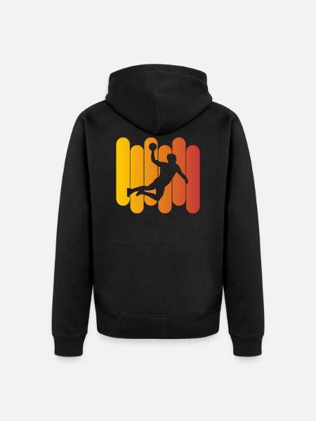 Handball - Veste à capuche bio Premium Unisexe - noir