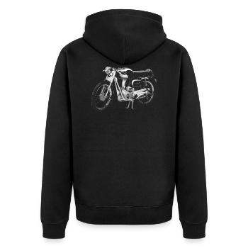 Mobylette 2 - Veste à capuche bio Premium Unisexe - noir - Dos - Nico (187cm)