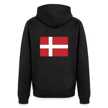LE DANEMARK EST GÉNIAL ! - Veste à capuche bio Premium Unisexe - noir - Dos - Nico (187cm)