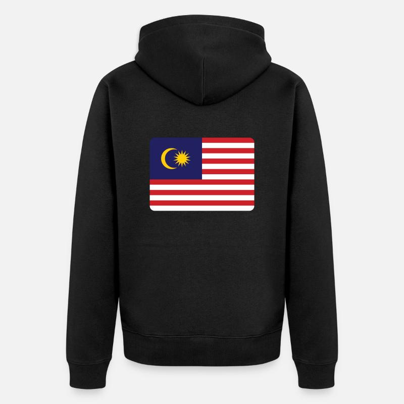 DRAPEAU DE LA MALAISIE - Veste à capuche bio Premium Unisexe - noir