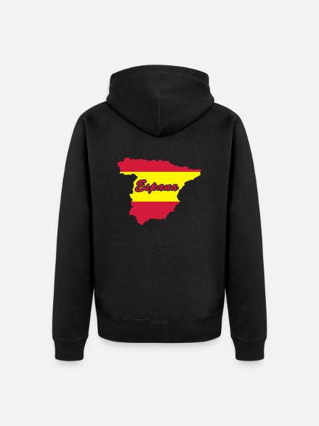 espana_02 - Unisex Premium Organic Zip Hoodie - black