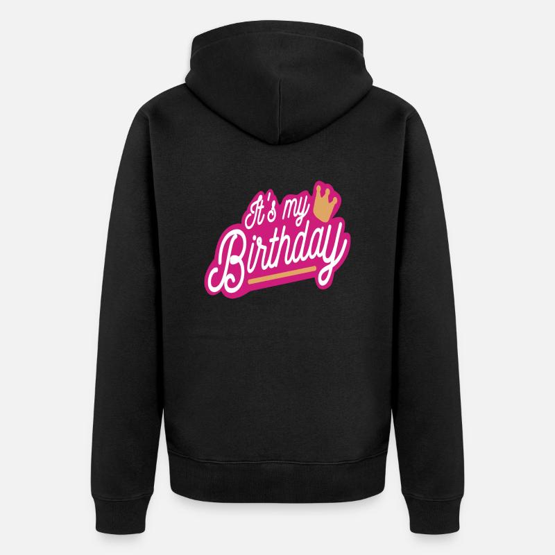 Mon anniversaire - Veste à capuche bio Premium Unisexe - noir