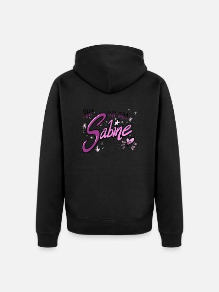 Sabine - Unisex Premium Bio Zip Hoodie - Schwarz