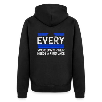 sabrina carpenter tshirts funny cool apprentice - Unisex Premium Bio Zip Hoodie - Schwarz - Hinten - Nico (187cm)
