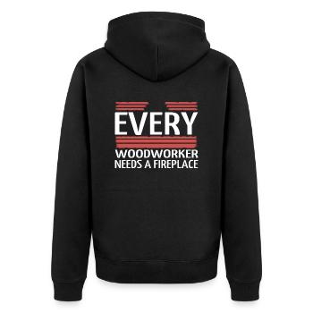 présent exploitation forestière devis foresterie - Veste à capuche bio Premium Unisexe - noir - Dos - Nico (187cm)