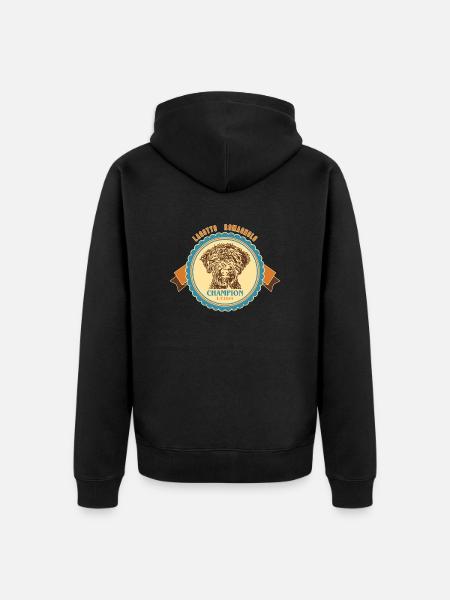 Wappen3 1 - Unisex Premium Bio Zip Hoodie - Schwarz
