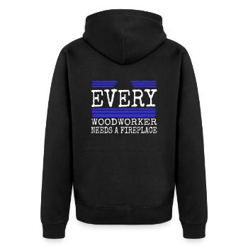 Job Geek Haches Charpentier Tshirts Drôles Dictons - Veste à capuche bio Premium Unisexe - noir - Dos - Nico (187cm)