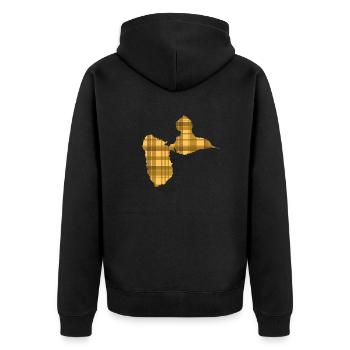 Guadeloupe - Veste à capuche bio Premium Unisexe - noir - Dos - Nico (187cm)