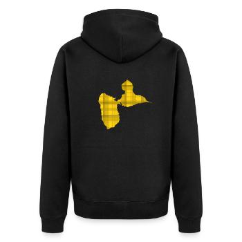 Guadeloupe - Veste à capuche bio Premium Unisexe - noir - Dos - Nico (187cm)