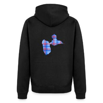 Guadeloupe - Veste à capuche bio Premium Unisexe - noir - Dos - Nico (187cm)