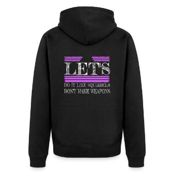 Flower Power Pride Déclaration anti-guerre impressionnante - Veste à capuche bio Premium Unisexe - noir - Dos - Nico (187cm)