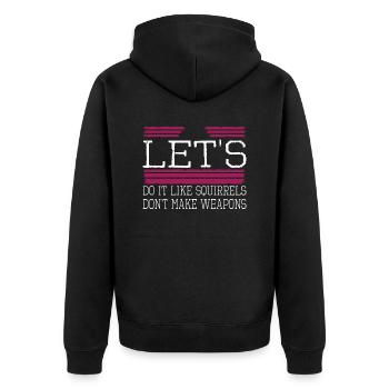 Déclaration Global Peace Hippy Birthday idée cadeau - Veste à capuche bio Premium Unisexe - noir - Dos - Nico (187cm)