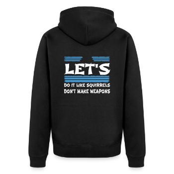 Idée cadeau paix pour paris anniversaire fun funky - Veste à capuche bio Premium Unisexe - noir - Dos - Nico (187cm)