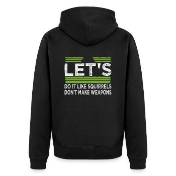 Dictons Cadeau Paix Signe Cadeau Idée Contre-culture - Veste à capuche bio Premium Unisexe - noir - Dos - Nico (187cm)