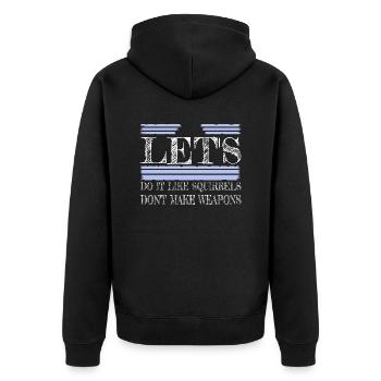 Cadeau Contre-culture Citation Verte Signe de la Paix - Veste à capuche bio Premium Unisexe - noir - Dos - Nico (187cm)