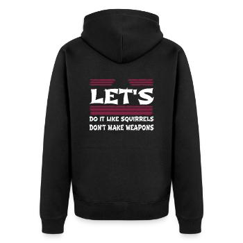 Citation drôle génial des années 60 amour famille cool dictons - Veste à capuche bio Premium Unisexe - noir - Dos - Nico (187cm)