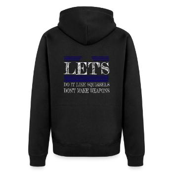 Signes de paix Dictons Blagues vertes 60S - Veste à capuche bio Premium Unisexe - noir - Dos - Nico (187cm)