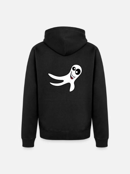 Ghost - Unisex Premium Organic Zip Hoodie - black