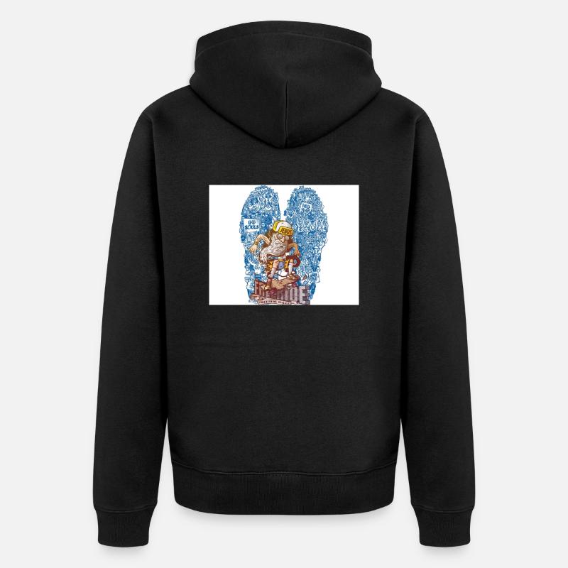 2 Original - Unisex Premium Bio Zip Hoodie - Schwarz