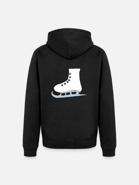 skates - Unisex Premium Organic Zip Hoodie - black