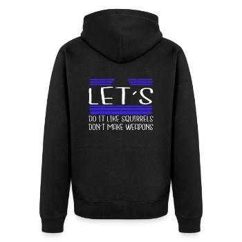 idée cadeau anniversaire oiseau contre-culture enfant geek - Veste à capuche bio Premium Unisexe - noir - Dos - Nico (187cm)