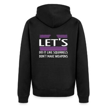 Déclaration amusante Famille Heureux Drôle Citation Fierté Drôle - Veste à capuche bio Premium Unisexe - noir - Dos - Nico (187cm)