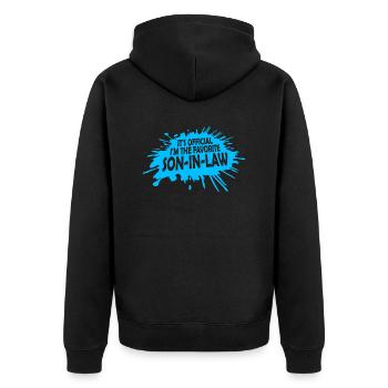 C’est officiel, je suis le gendre préféré qui dit - Veste à capuche bio Premium Unisexe - noir - Dos - Nico (187cm)