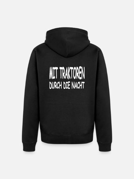 Traktor - Unisex Premium Bio Zip Hoodie - Schwarz