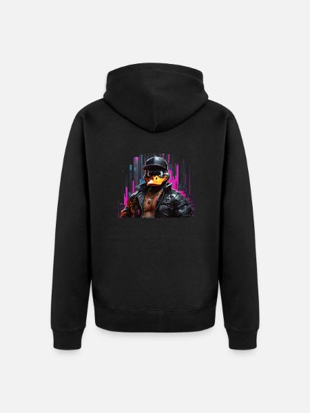 Rapper - Unisex Premium Bio Zip Hoodie - Schwarz