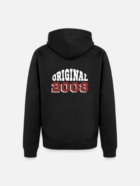 Original 2008 - Unisex Premium Organic Zip Hoodie - black