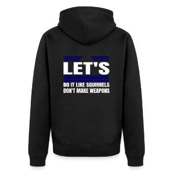 contre-culture présent geek blagues impressionnant fierté - Veste à capuche bio Premium Unisexe - noir - Dos - Nico (187cm)