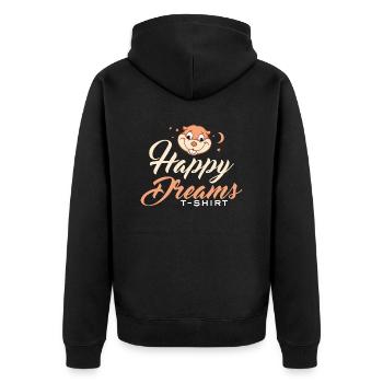 Chemise Sweet Dreams - T-shirt Happy Dreams - Veste à capuche bio Premium Unisexe - noir - Dos - Nico (187cm)