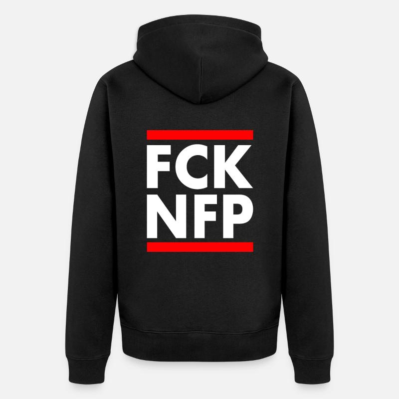 Fck nfp - Veste à capuche bio Premium Unisexe - noir