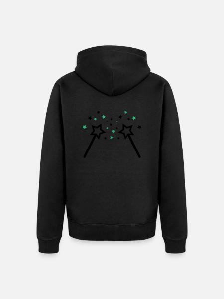 Baguette 002 - Veste à capuche bio Premium Unisexe - noir