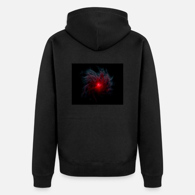 Interstellare Galaxie 3D - Unisex Premium Bio Zip Hoodie - Schwarz