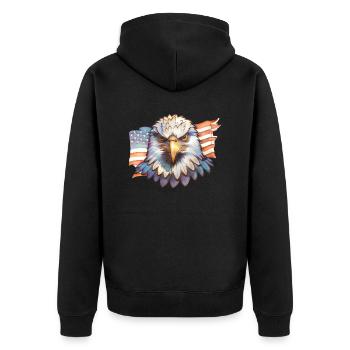 Aigle - Veste à capuche bio Premium Unisexe - noir - Dos - Nico (187cm)