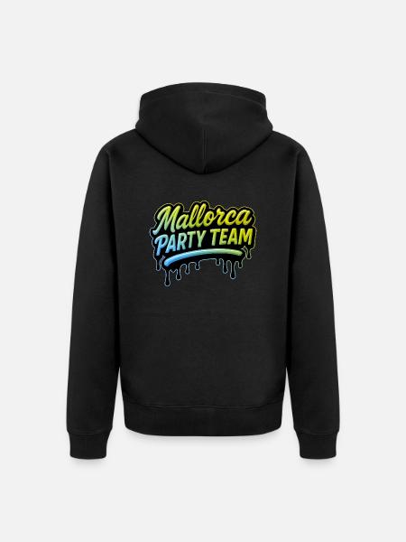 Mallorca Party Team Bunt - Unisex Premium Organic Zip Hoodie - black