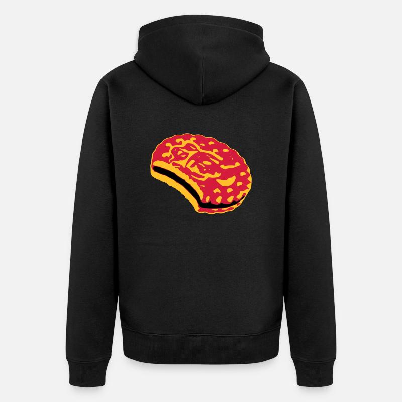 Keks - Unisex Premium Bio Zip Hoodie - Schwarz