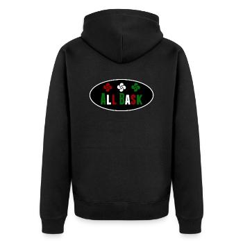 All Basque - Veste à capuche bio Premium Unisexe - noir - Dos - Nico (187cm)