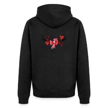 love - Veste à capuche bio Premium Unisexe - noir - Dos - Nico (187cm)