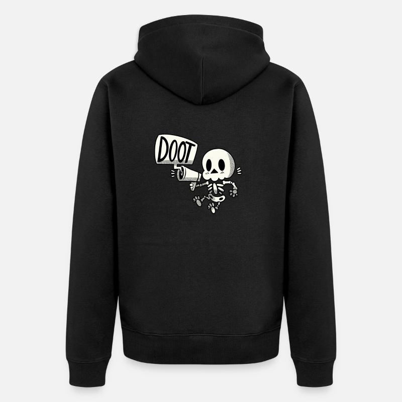 Squelette DOOT - Veste à capuche bio Premium Unisexe - noir