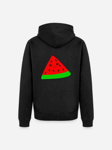 Melon - Veste à capuche bio Premium Unisexe - noir