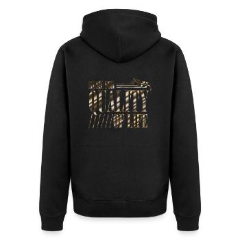 Groupe de musique rock Guitare rétro Heavy Metal vintage - Veste à capuche bio Premium Unisexe - noir - Dos - Nico (187cm)