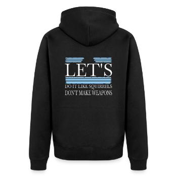love sayings bday flower power humor green - Unisex Premium Bio Zip Hoodie - Schwarz - Hinten - Nico (187cm)