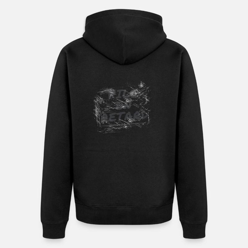 Pile en retard - Veste à capuche bio Premium Unisexe - noir