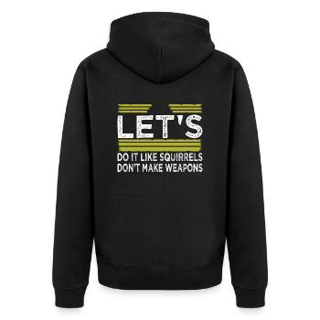 bird peace movement awesome hippie green - Unisex Premium Bio Zip Hoodie - Schwarz - Hinten - Nico (187cm)