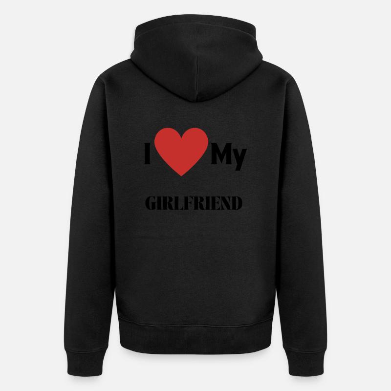 J’aime ma copine - Veste à capuche bio Premium Unisexe - noir