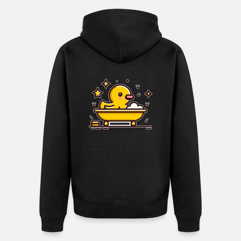 Baignoire en caoutchouc Duck - Veste à capuche bio Premium Unisexe - noir
