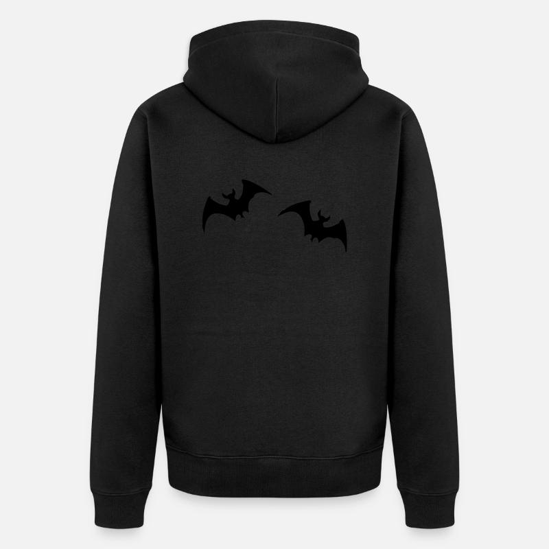 Chauve-souris 2 - Veste à capuche bio Premium Unisexe - noir