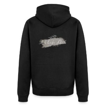 Je t’aime pour toujours - Veste à capuche bio Premium Unisexe - noir - Dos - Nico (187cm)